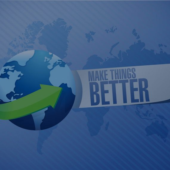 Relyence Make Things Better 123rf 60853741_m Darkened Globe with Make Things Better Sign