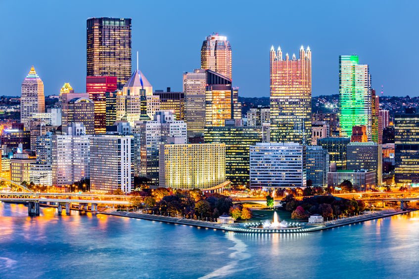 Pittsburgh Skyline with Hi-Tech Sheen